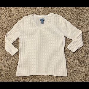 Cream Cable Knit Sweater